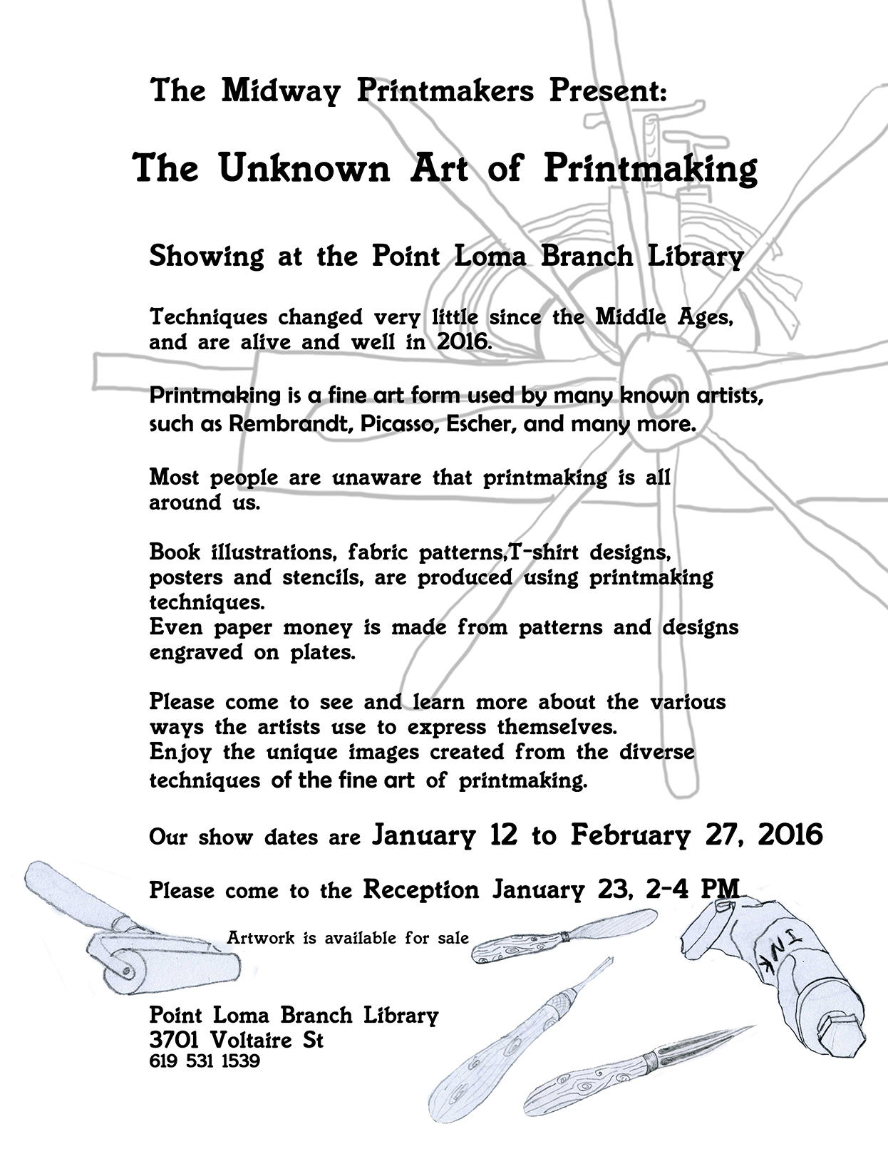 Midway Printmakers Exhibit